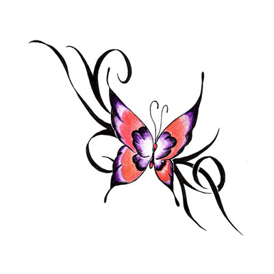 Butterfly Designs Picture Water Transfer Temporary Tattoo(fake Tattoo) Stickers NO.11058